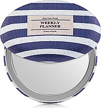 Дзеркало косметичне "Weekly Planner", фіолетово-біле - SPL — фото N1