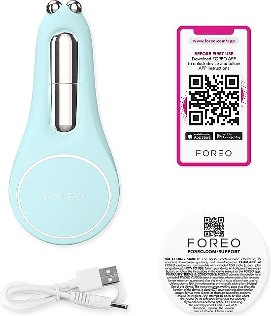 Микротоковый аппарат для области глаз и губ - Foreo Bear 2 Eyes & Lips Arctic Blue — фото N3