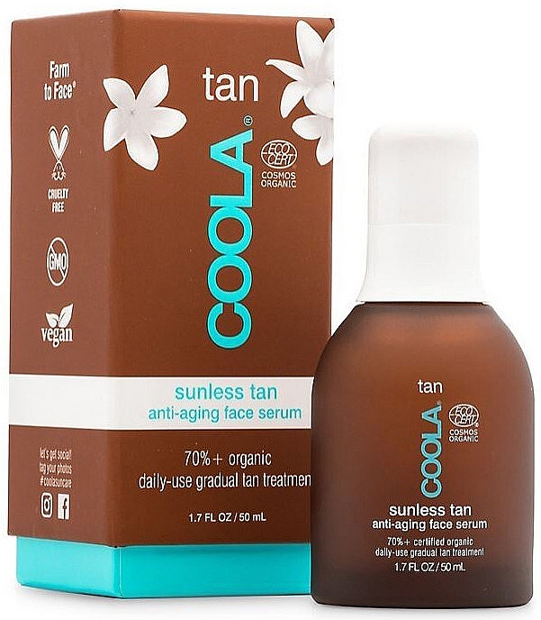 Сыворотка для лица - Coola Sunless Tan Anti-Aging Face Serum — фото N1