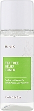 Заспокійливий тонер із чайним деревом - iUNIK Tea Tree Relief Toner (міні) — фото N1