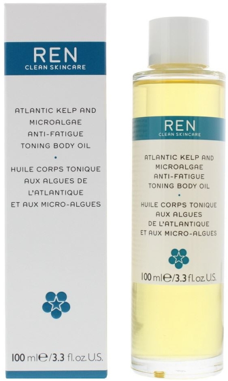 Олія для тіла - Ren Atlantic Kelp And Microalgae Anti-fatigue Body Oil — фото N1