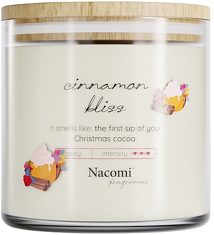 Ароматическая соевая свеча "Cinnamon Bliss" - Nacomi Fragrances — фото N1