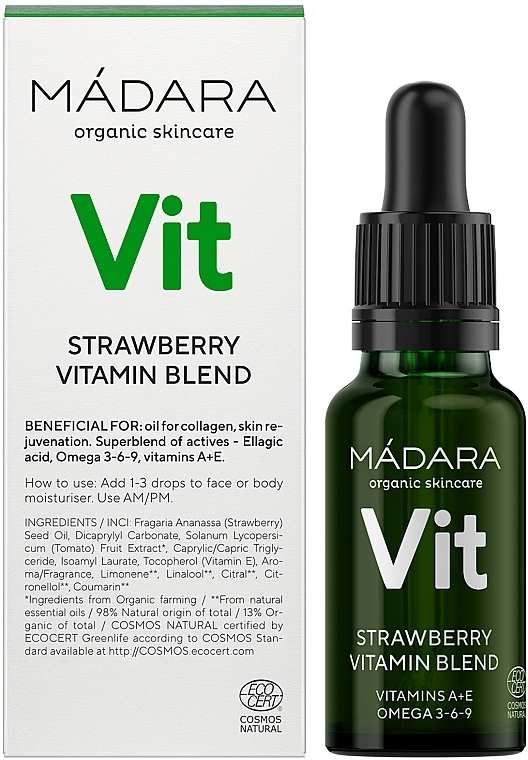 Полуничний концентрат - Madara Cosmetics Strawberry Vitamin Blend — фото N1