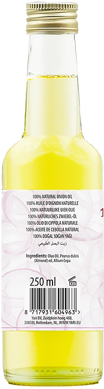 Натуральное луковое масло - Yari 100% Natural Onion Oil — фото N2