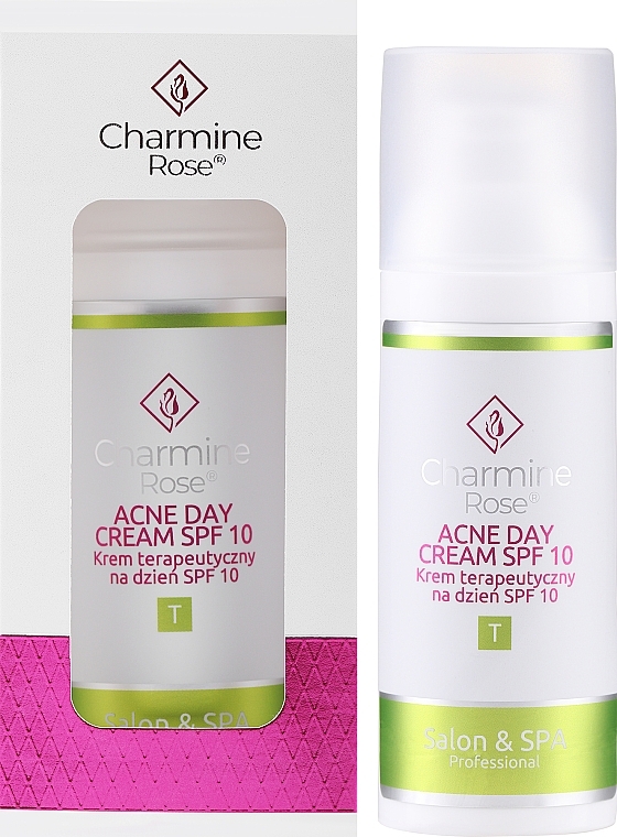 Денний крем для обличчя - Charmine Rose Acne Day Cream SPF10 — фото N2
