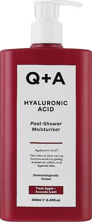 Зволожувальний крем після душу з гіалуроновою кислотою - Q+A Hyaluronic Acid Post-Shower Moisturiser