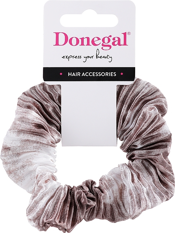 Резинка для волос FA-5641+1, бежевая - Donegal — фото N1