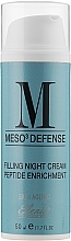 Заповнювальний нічний крем пептидний, філер - Elenis Meso Defense Night Cream Peptide Enrichment — фото N1