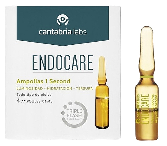 Ампули для обличчя миттєвої дії - Cantabria Labs Endocare Ampollas 1 Second Triple Flash — фото N1