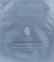 Парфумерія, косметика Зволожувальна тканинна маска - Rituals The Ritual of Namaste Hydrating Sheet Mask