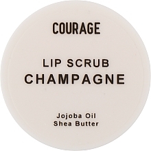 Скраб для губ "Шампанское" - Courage Lip Scrub Champange — фото N1