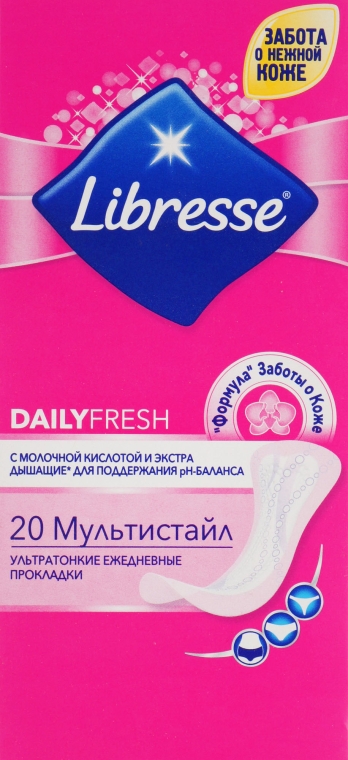 Прокладки ежедневные, 20шт - Libresse Daily Fresh Multistyle