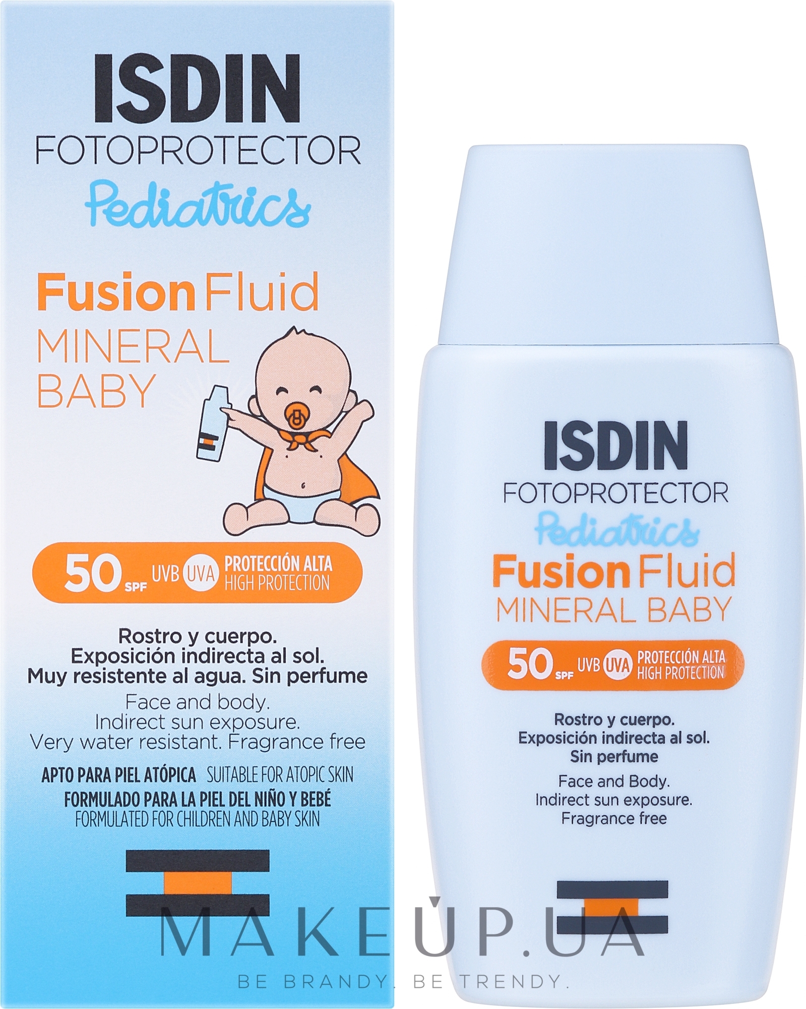 Сонцезахисний флюїд для дітей - Isdin Fotoprotector Pediatrics Fusion Fluid Mineral Baby SPF50+ — фото 50ml