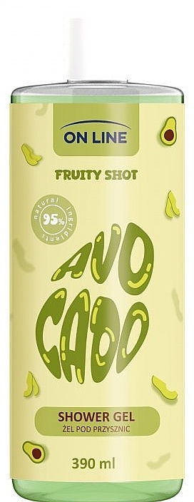 Гель для душу "Avocado" - On Line Fruity Shot Shower Gel — фото N1