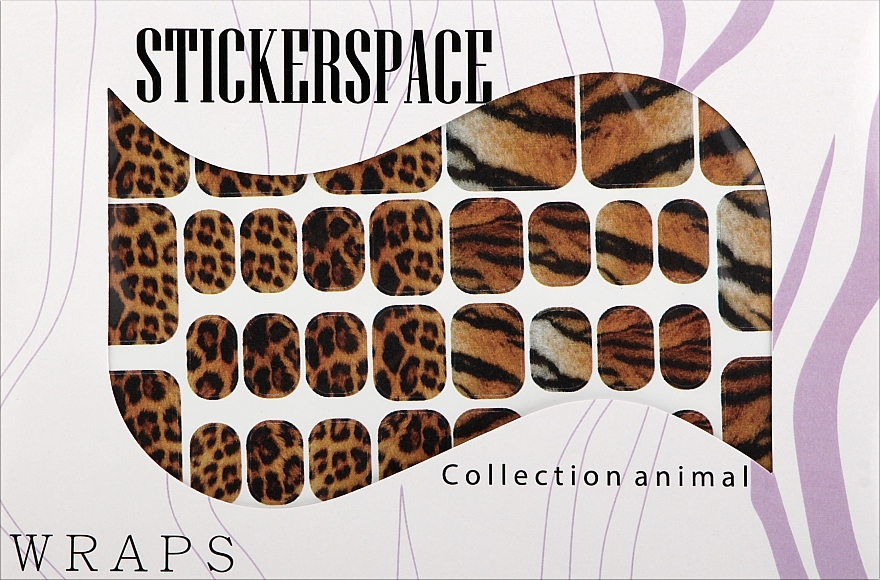 Дизайнерские наклейки для ногтей "Wild Pedi" - StickersSpace — фото N1