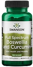 Парфумерія, косметика Трав'яна добавка "Босвелія та куркумін", 300 мг - Swanson Full Spectrum Boswellia and Curcumin