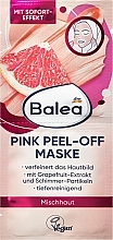 Парфумерія, косметика Маска для обличчя з екстрактом грейпфрута - Balea Pink Peel-Off