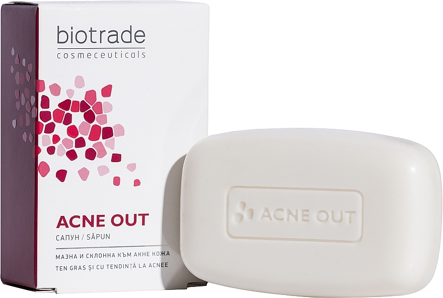 Натуральное мыло для жирной и проблемной кожи лица и тела - Biotrade Acne Out Soap