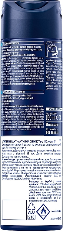 Антиперспірант "Активна свіжість" - NIVEA MEN Fresh Active Anti-Perspirant — фото N7