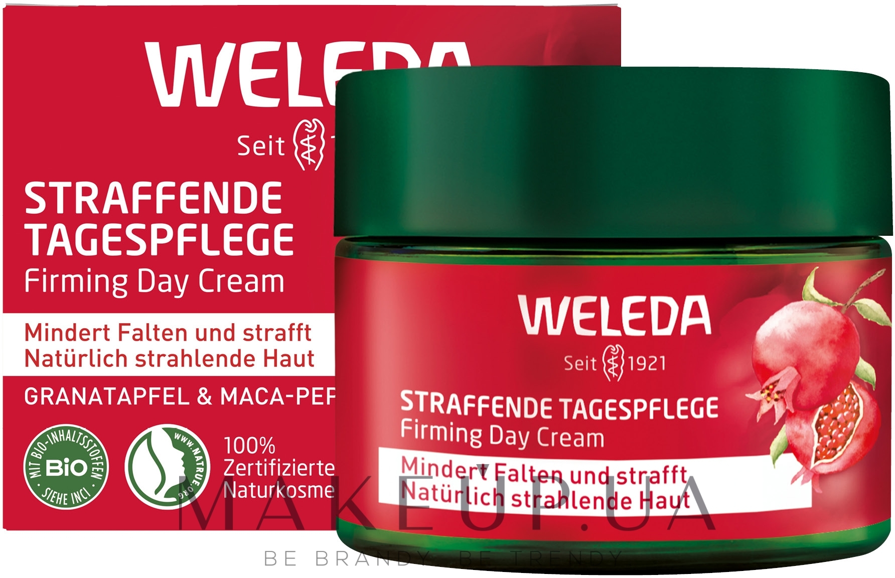 Дневной крем-лифтинг "Гранат и пептиды Маки перуанской" - Weleda Pomegranate & Poppy Peptide Firming Day Cream — фото 40ml