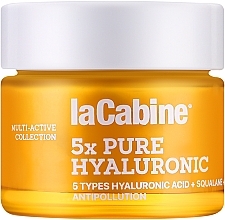 Зволожувальний крем проти зморшок шкіри обличчя з 5 гіалуроновими кислотами - La Cabine 5xPure Hyaluronic Cream — фото N1