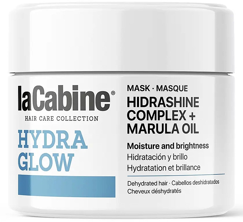 Зволожувальна маска для волосся - La Cabine Hydraglow Mask Hydrshine Complex + Marula Oil — фото N1