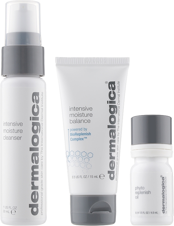 Набор для кожи лица - Dermalogica Intensive Moisture Trio Kit (cr/30ml + oil/4ml + cr/15ml) — фото N2