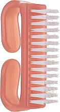 Щітка для нігтів 7061 L, з ручкою, блідо-рожева - Titania — фото N1