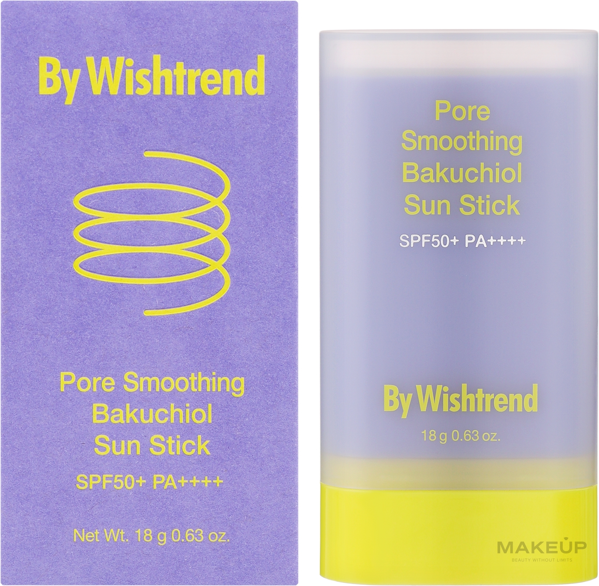 Сонцезахисний стік - By Wishtrend Pore Smoothing Bakuchiol Sun Stick SPF 50+ — фото 18g