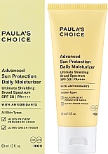 Зволожувальний сонцезахисний крем - Paula's Choice Advanced Sun Protection Daily Moisturizer SPF 50 PA++++ — фото N1