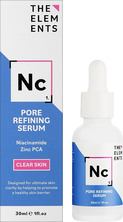 Очищувальна сироватка з ніацинамідом та цинком - The Elements Pore Refining Serum — фото N2