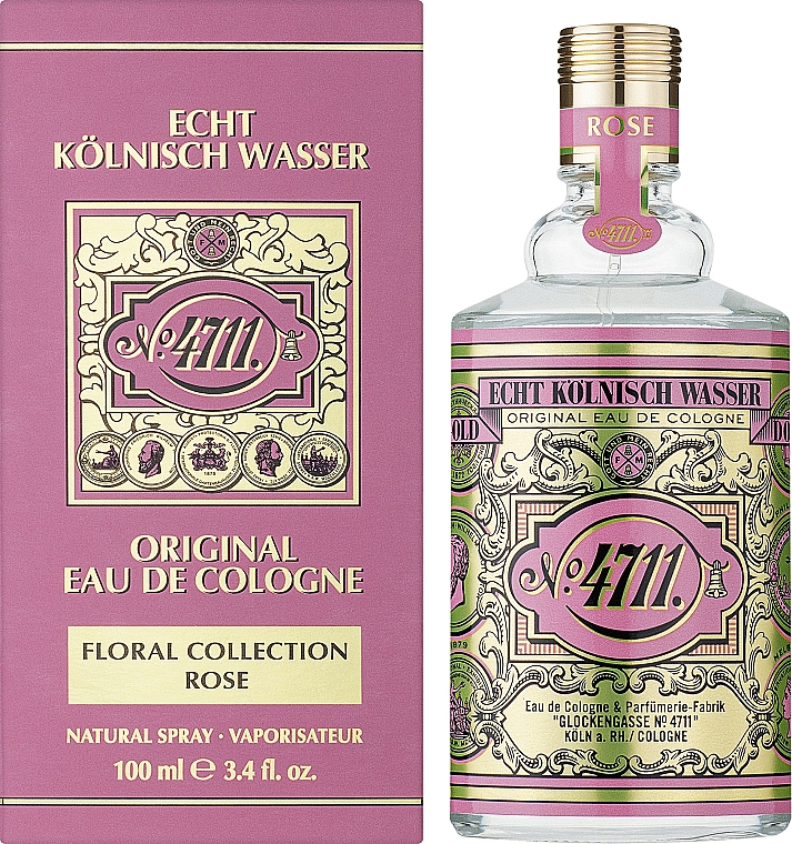 Maurer & Wirtz 4711 Original Eau de Cologne Rose - Одеколон — фото N2