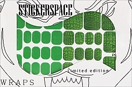 Парфумерія, косметика Дизайнерські наклейки для нігтів "Green Pedi" - StickersSpace