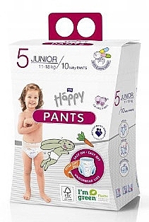 Детские подгузники-трусики Junior 11-18 кг, размер 5, 10 шт. - Bella Baby Happy Pants  — фото N1