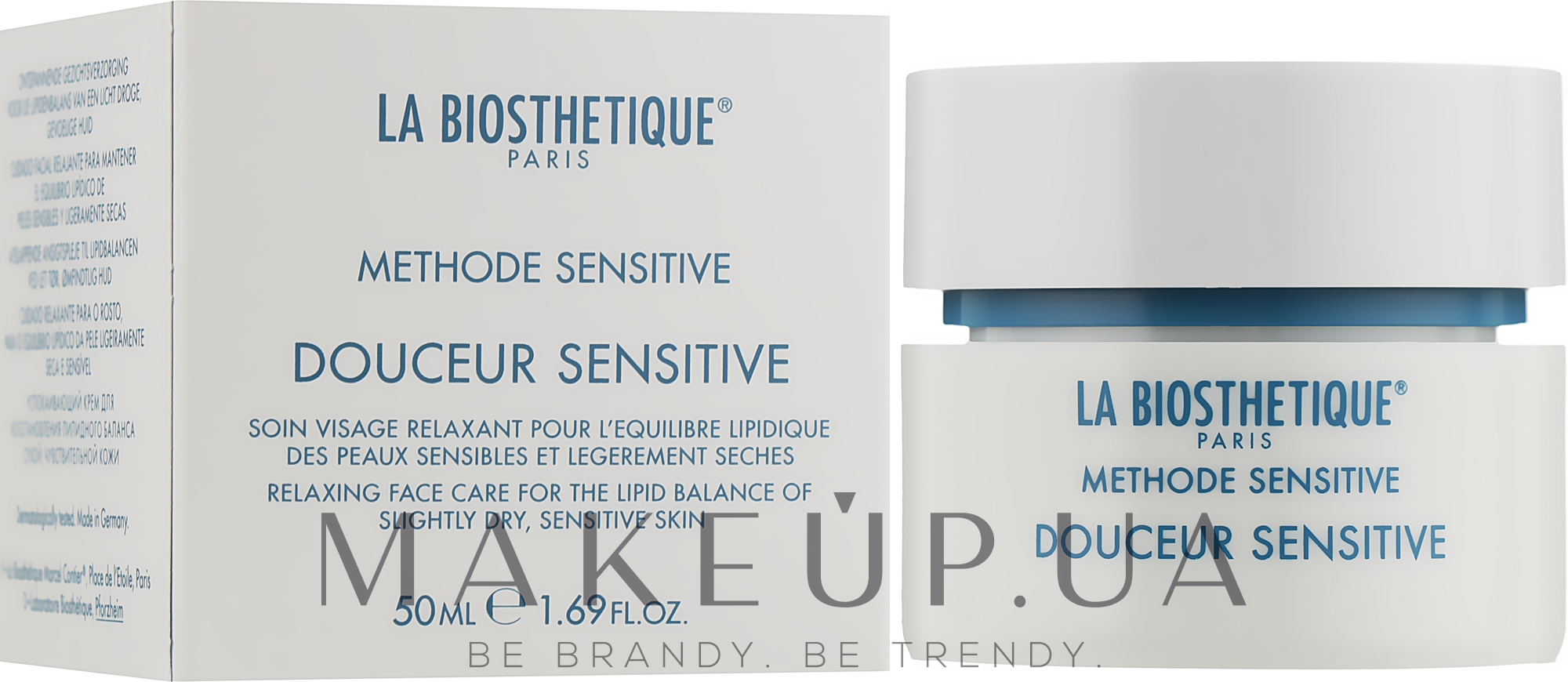 Успокаивающий крем для восстановления липидного баланса сухой чувствительной кожи - La Biosthetique Douceur Sensitive Cream — фото 50ml