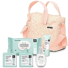 Духи, Парфюмерия, косметика Набор, 6 продуктов - Suavinex Bag Coral Gift Set for Babies