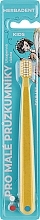 Зубна щітка дитяча, ультра м’яка, від 0-6років, жовта - Herbadent Toothbrush — фото N1