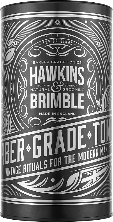 Набор - Hawkins & Brimble Shaving Gift Set Silver (shaving/cr/100ml + acs/1pcs) — фото N1