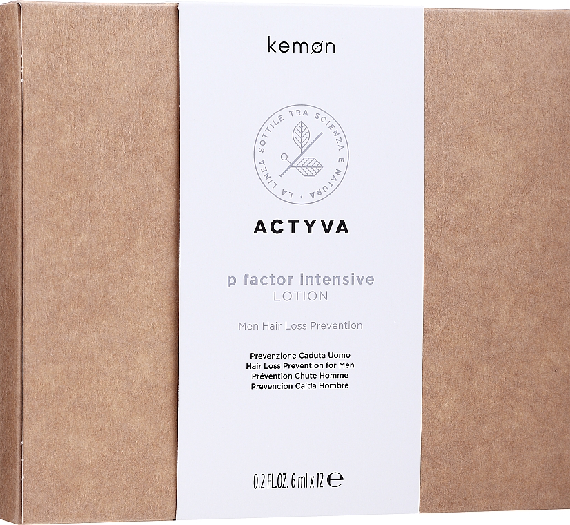 Лосьйон проти випадіння волосся - Kemon Actyva P Factor Lotion Uomo Intensive — фото N1