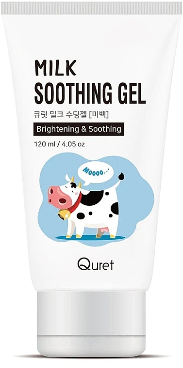 Освітлювальний гель для обличчя та тіла - Quret Milk Brightening & Soothing Gel — фото N1