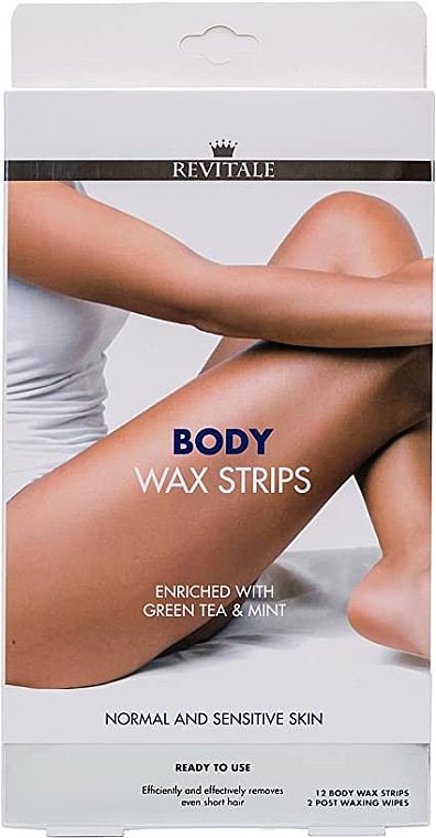 Восковые полоски для тела - Revitale Body Wax Strips Green Tea & Mint — фото N1