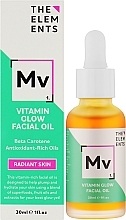 Витаминизированное масло для сияющей кожи - The Elements Vitamin Glow Facial Oil — фото N2