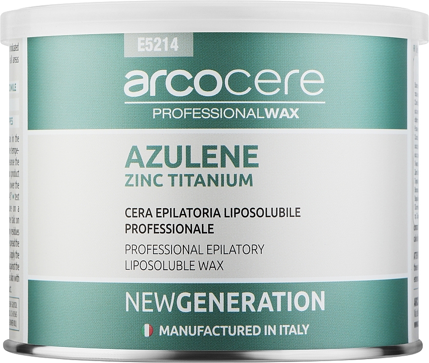 Віск у банці "Азулен і цинк" - Arcocere New Generation Zink Titanium Azulene — фото N1