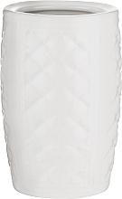 Парфумерія, косметика Склянка для зубних щіток, біла - Volver Blanca