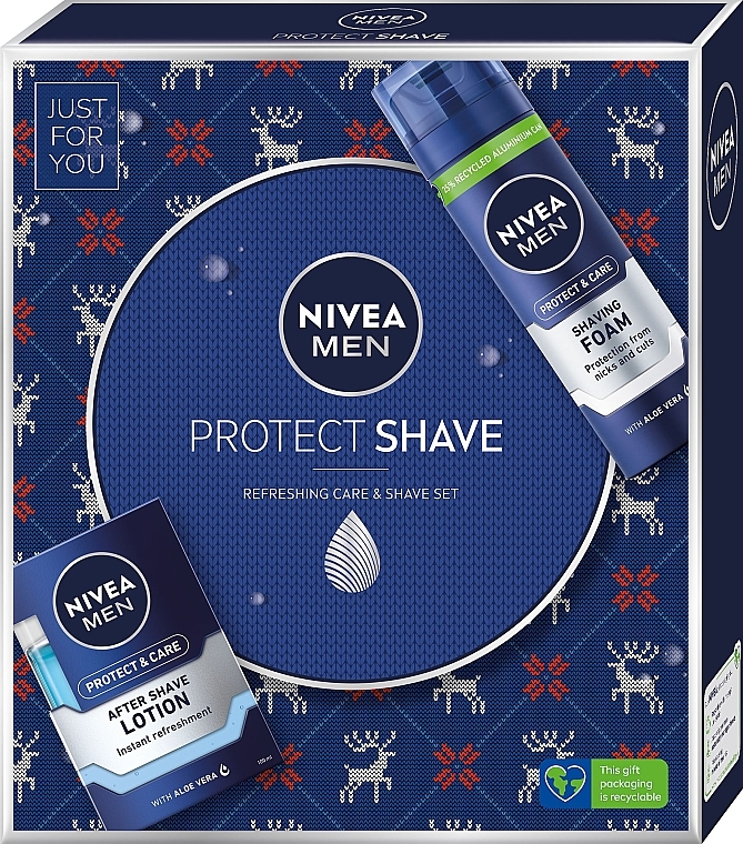 Набор - NIVEA MEN Protect Shave (sh/foam/200ml + ash/lot/100ml) — фото N1