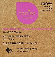 Натуральный воск для депиляции лица и тела с аргановым маслом - Tanita — фото N2