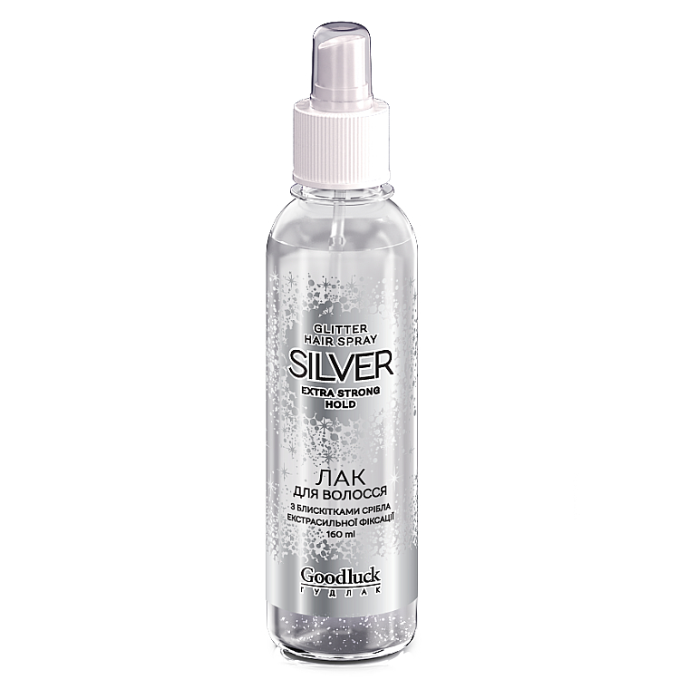 Лак для волос "Серебро" экстрасильной фиксации - Supermash Goodluck Silver Hair Spray