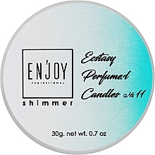 Парфумована масажна свічка - Enjoy Professional Shimmer Perfumed Candle Ecstasy #11 — фото N1