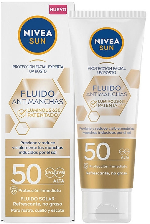 Солнцезащитный флюид для лица - NIVEA Sun Fluid SPF 50 — фото N1