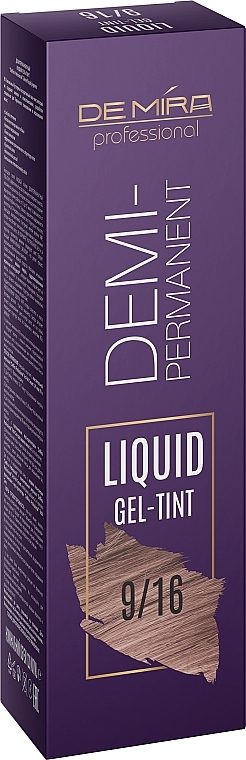 Демиперманентный жидкий гель-тинт для волос - Demira Professional Demi-Permanent Liquid Gel-Tint — фото N2